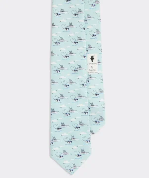 Vineyard Vines Angler Printed Tie Island Paradise Cheap