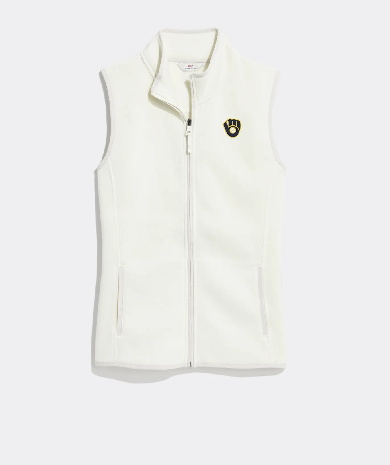 Vineyard Vines Atlanta Braves Saltwater Quarter-Zip Granite Clearance
