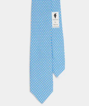 Vineyard Vines Baseballs & Stars Silk Tie Keel Blue New