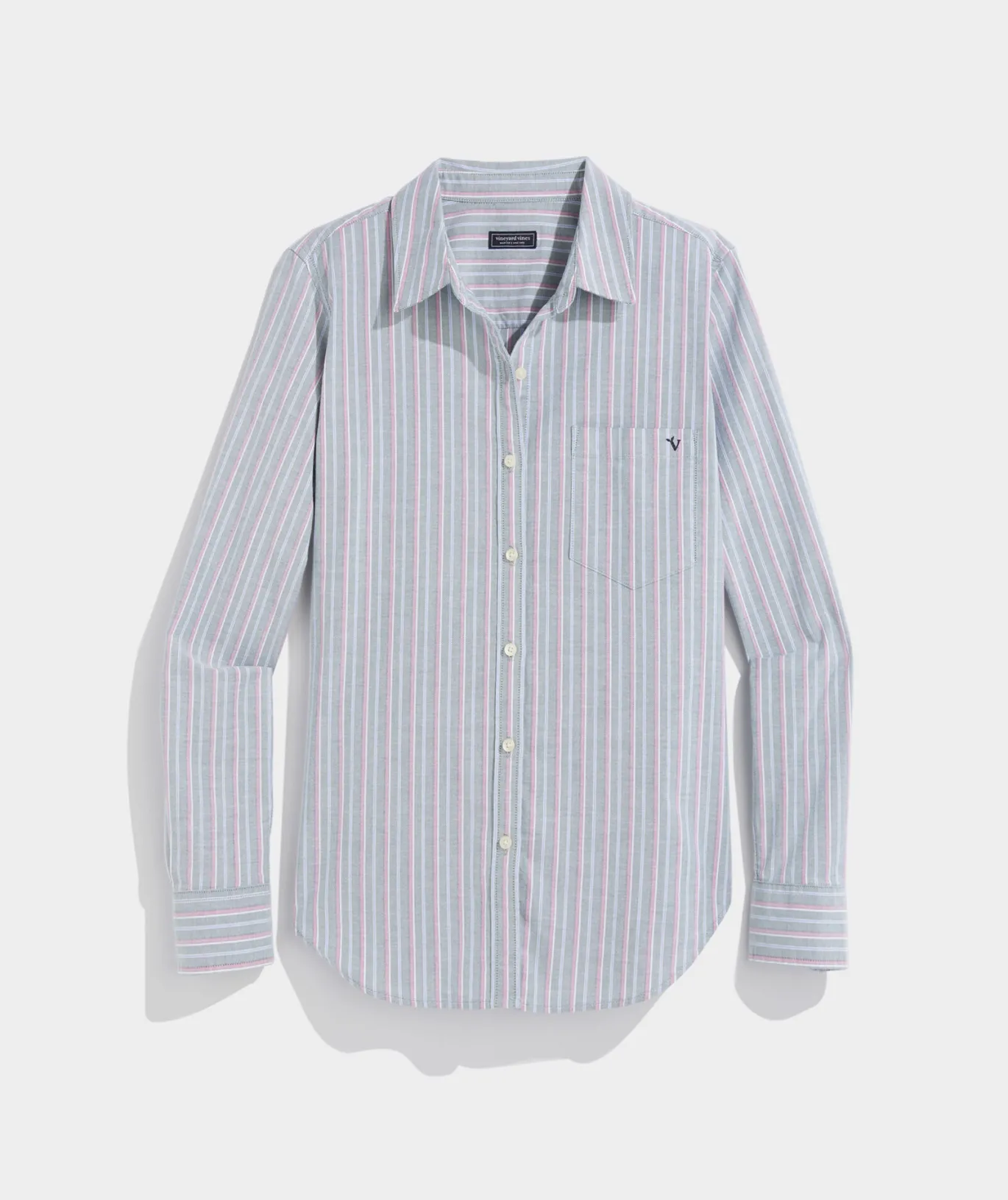 Vineyard Vines Bayview Oxford Button-Down Stripe - Turf Green Best