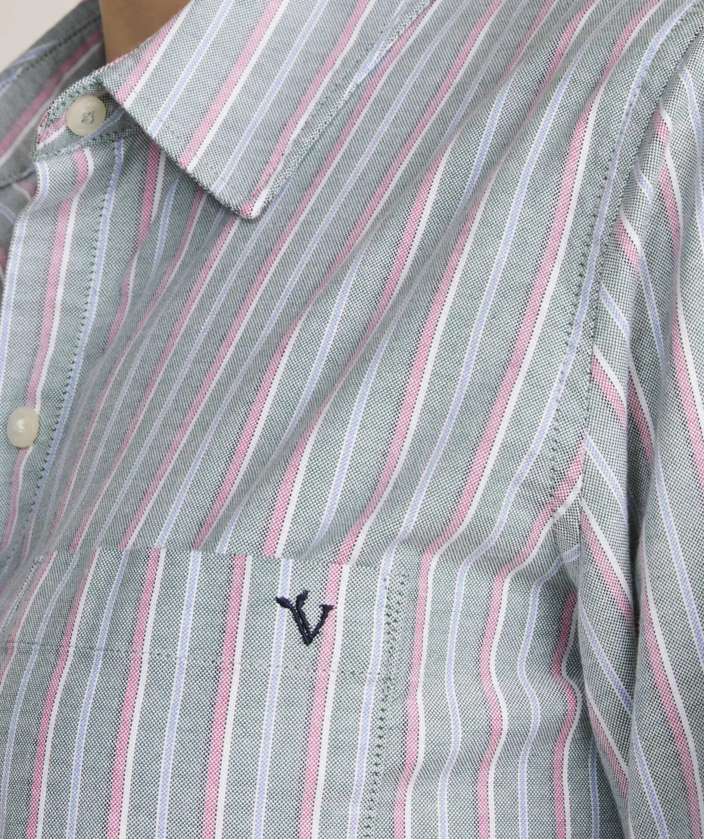 Vineyard Vines Bayview Oxford Button-Down Stripe - Turf Green Best