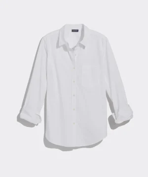 Vineyard Vines Bayview Poplin Button-Down White Cap New