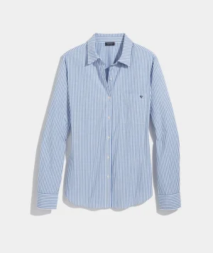 Vineyard Vines Bayview Poplin Button-Down Feeder - Hull Blue Fashion
