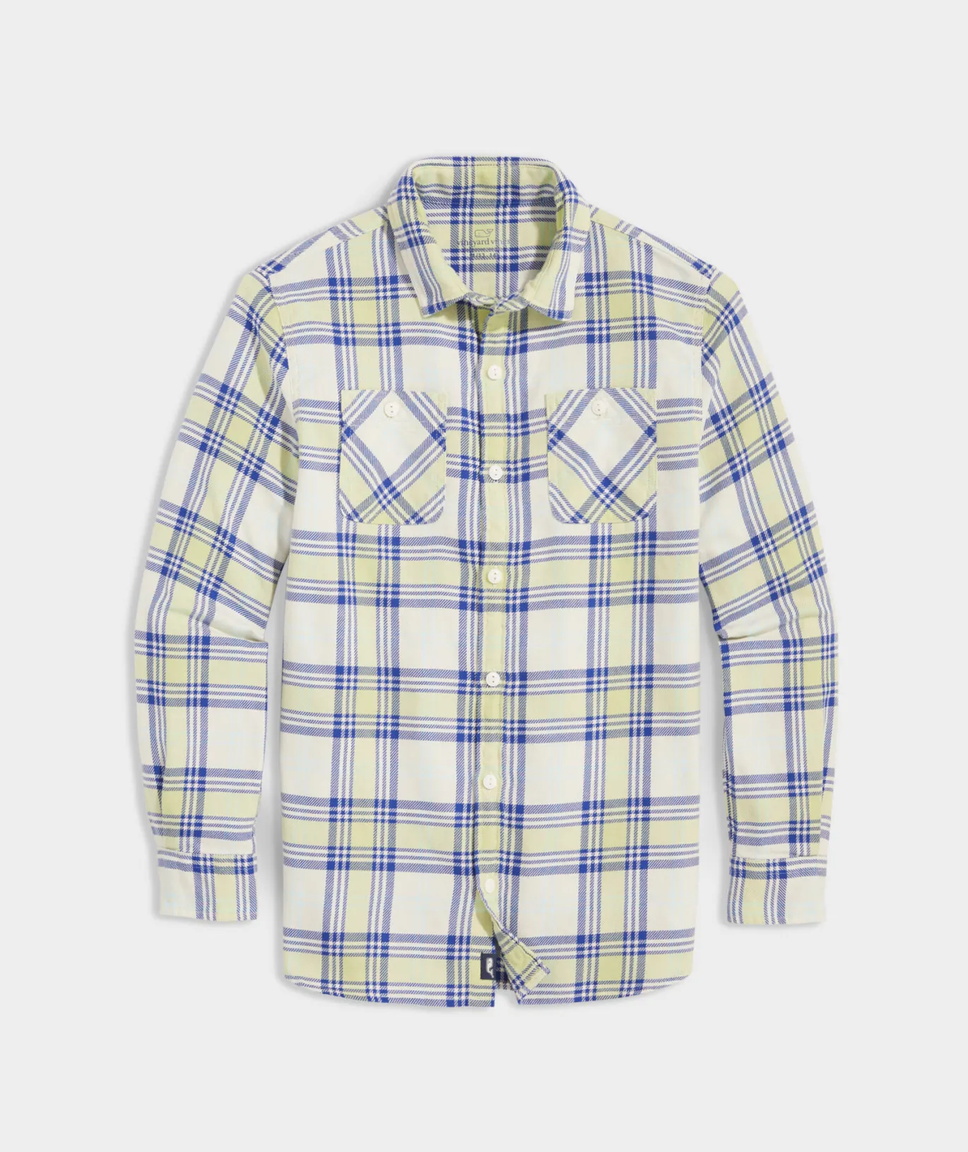 Vineyard Vines Boys Tattersall On-The-Go brrr Shirt Melon Store