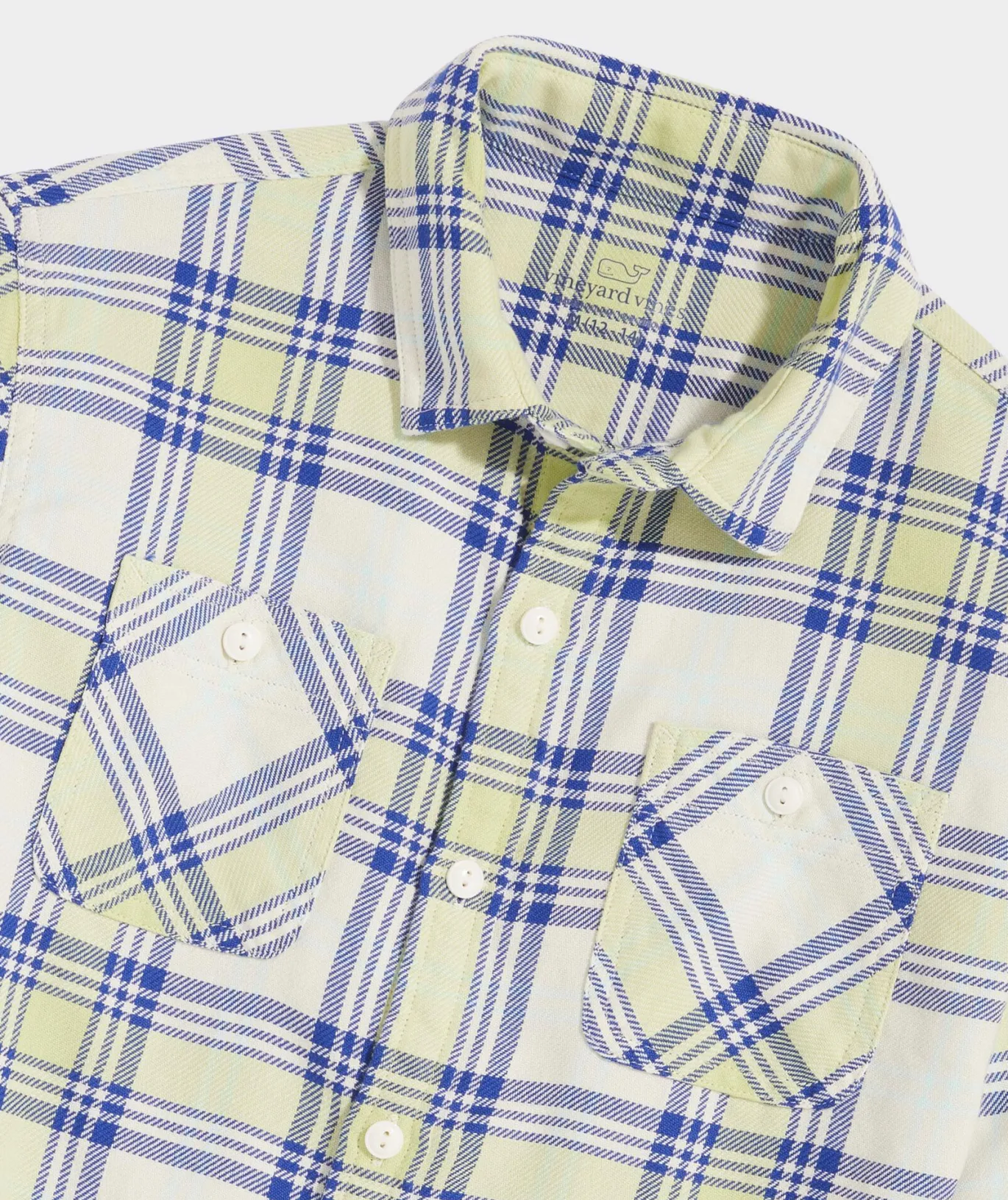 Vineyard Vines Boys Tattersall On-The-Go brrr Shirt Melon Store