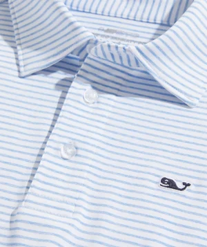 Vineyard Vines Boys' Bradley Stripe Sankaty Polo Resort Red Tejeda Cheap