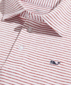 Vineyard Vines Boys' Bradley Stripe Sankaty Polo Yacht Blue Tejeda Discount