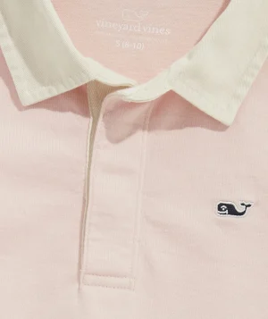 Vineyard Vines Boys' Cotton Rugby Shirt Red Velvet Online
