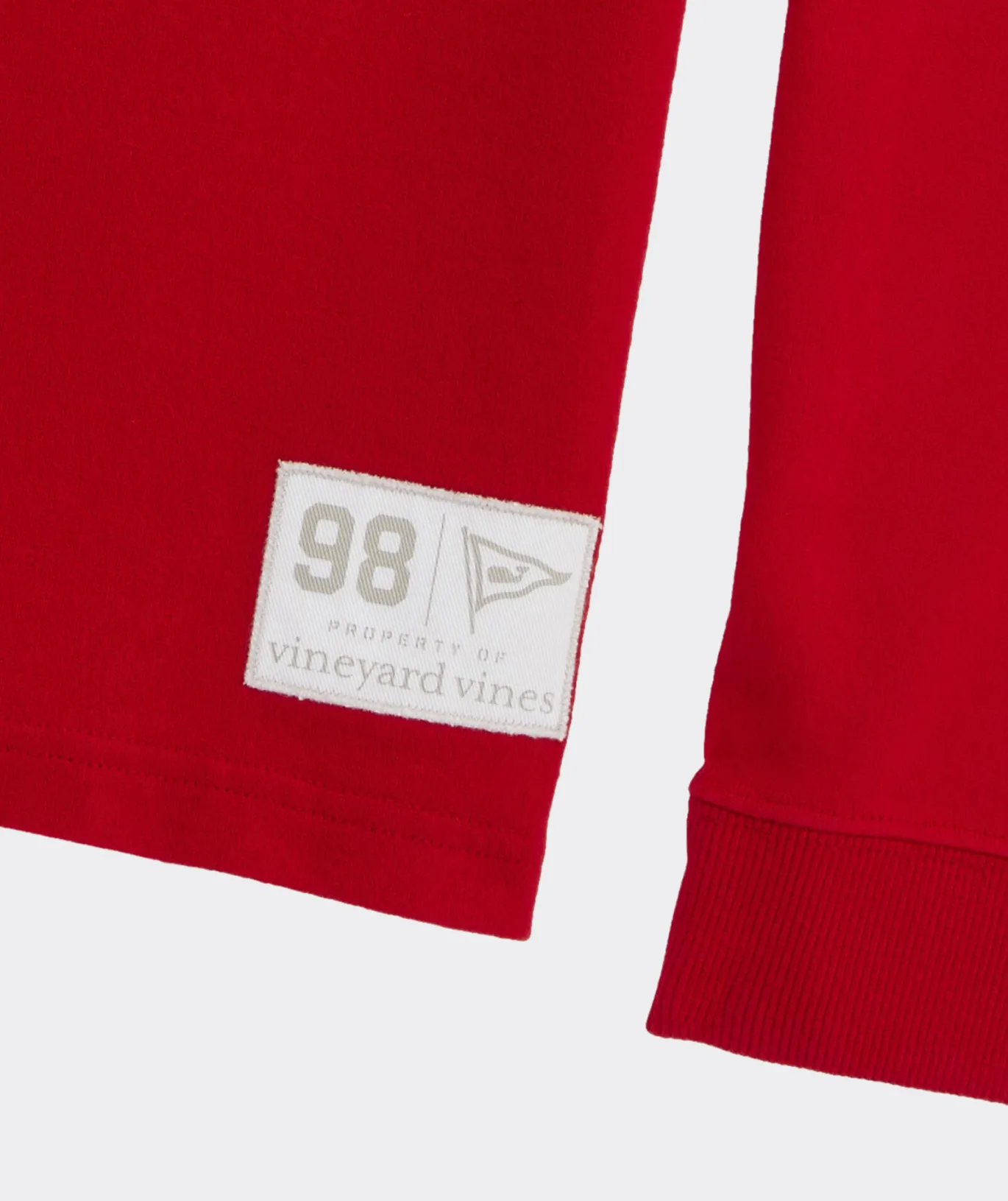 Vineyard Vines Boys' Cotton Rugby Shirt Crimson Sale