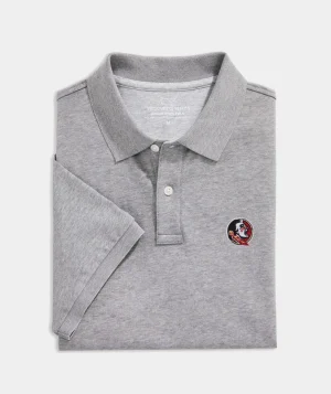 Vineyard Vines Boys' Edgartown Pique Polo Deep Bay Hot