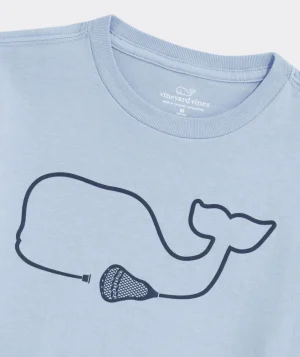 Vineyard Vines Boys' Football Whale Short-Sleeve Tee Grey Heather Cheap