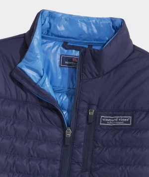 Vineyard Vines Boys' Harbor Fleece Vest Tide Blue Hot