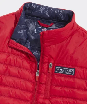Vineyard Vines Boys' Harbor Fleece Vest Nautical Navy Clearance