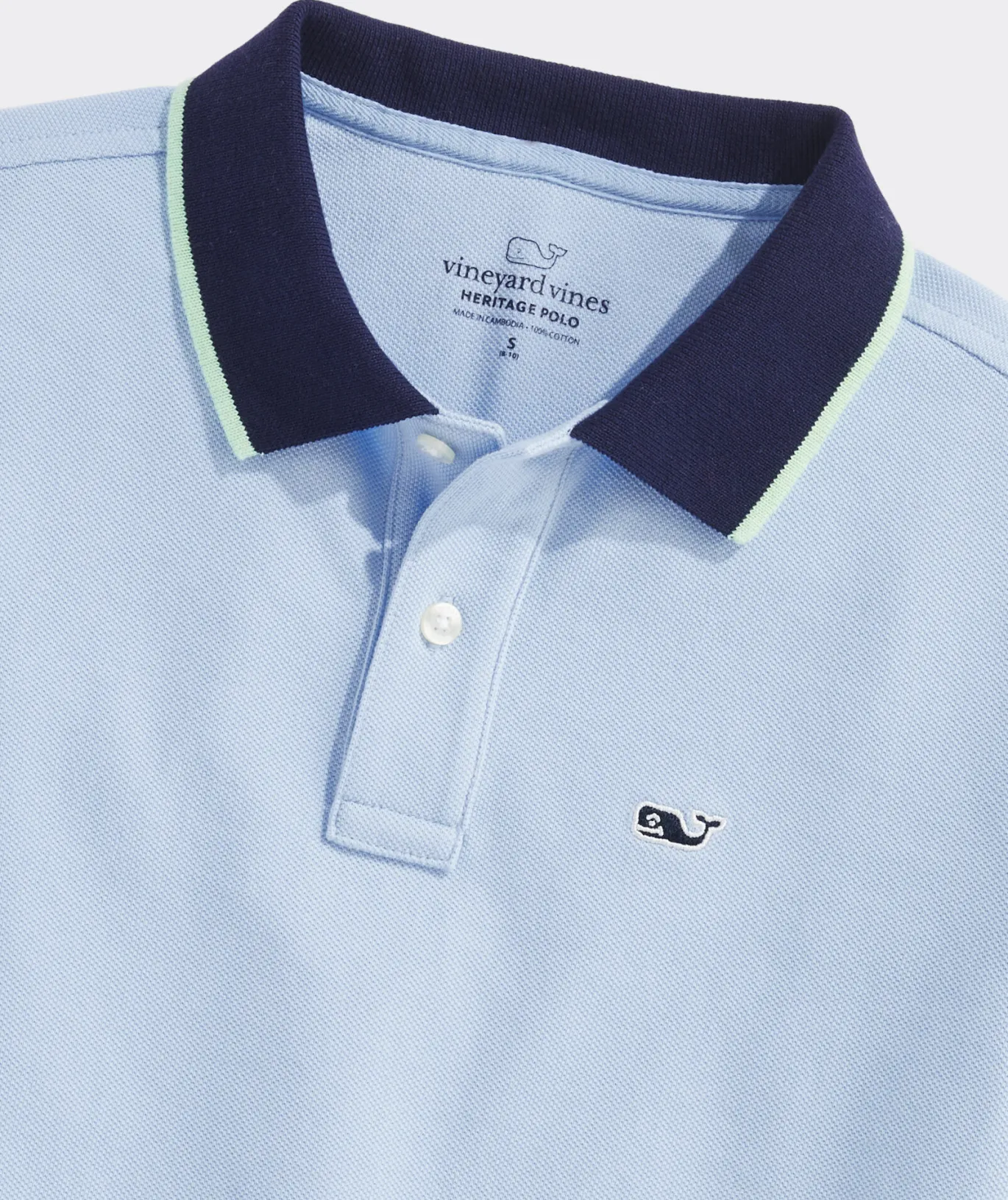 Vineyard Vines Boys' Heritage Tipped Pique Polo Passion Fruit Flash Sale
