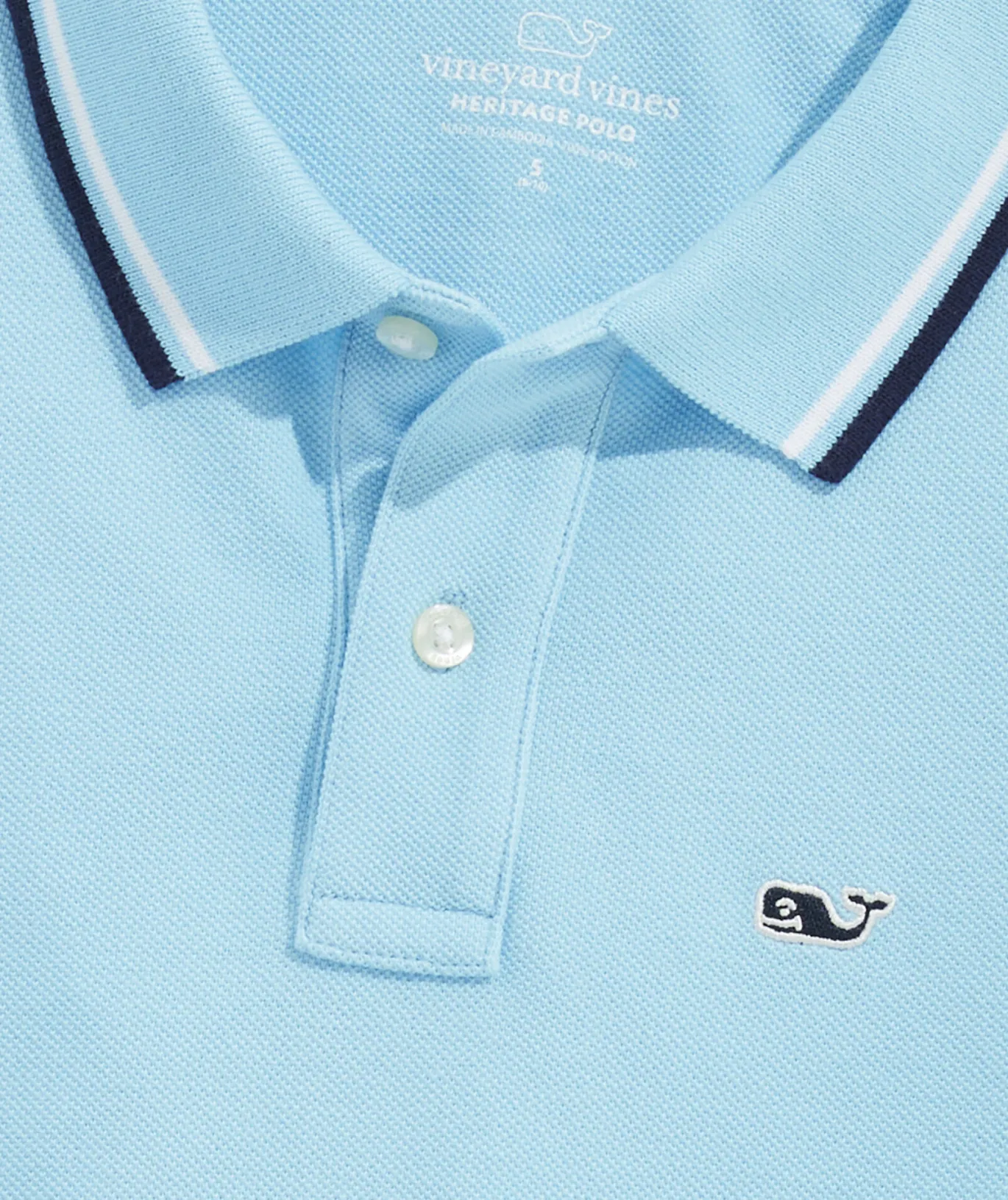 Vineyard Vines Boys' Heritage Tipped Pique Polo Splish Splash Fashion