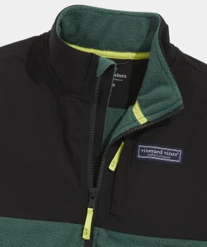 Vineyard Vines Boys' Lightweight Packable Puffer Vest Turf Green Flash Sale
