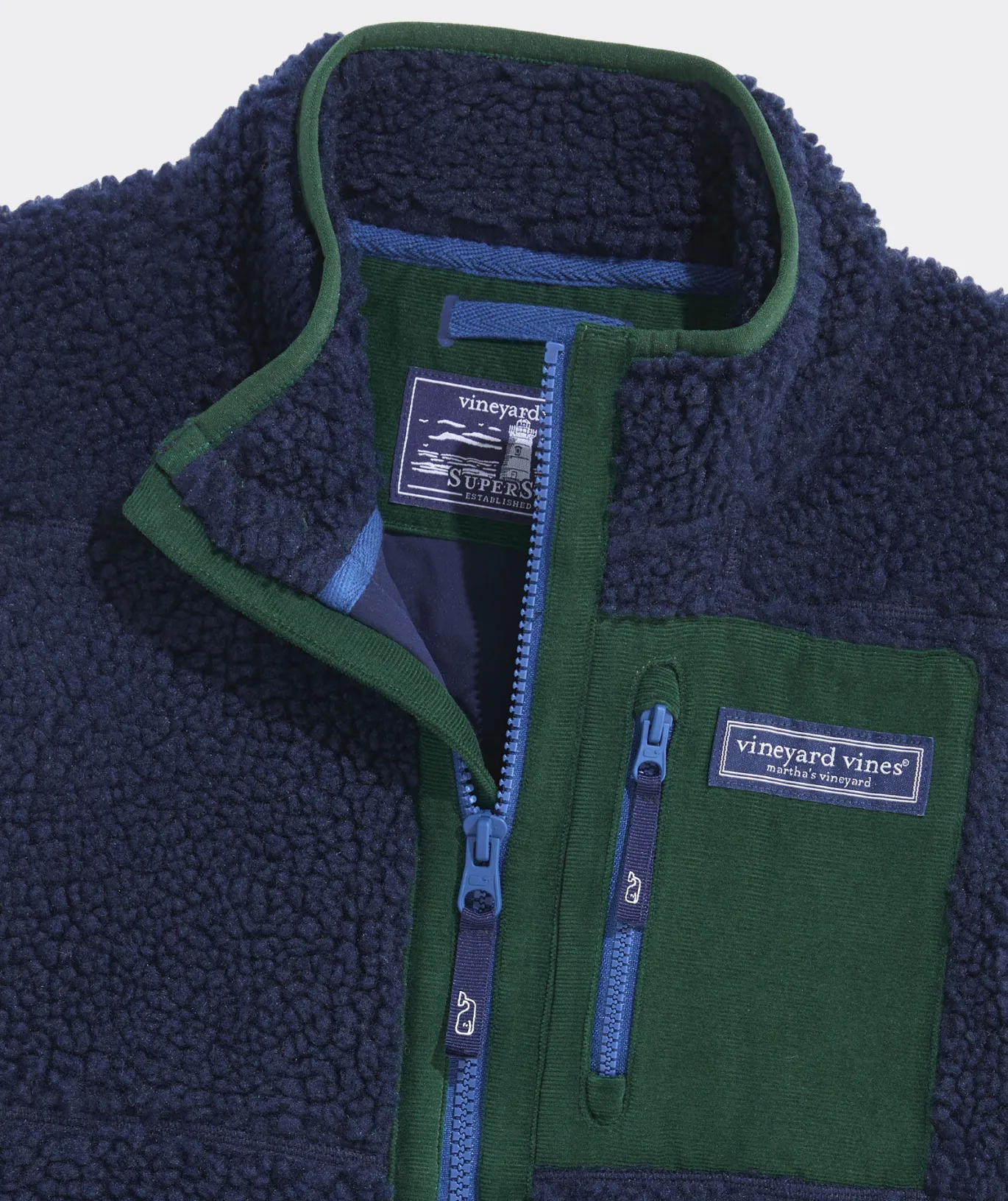 Vineyard Vines Boys' Lightweight Packable Puffer Vest Hull Blue Discount