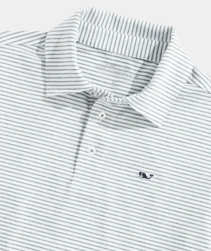 Vineyard Vines Boys' Multi-Stripe Rugby Shirt Tide Blue New