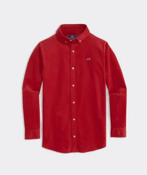 Vineyard Vines Boys' On-The-Go brrrº Check Shirt Fresh-Squeeze Best Sale