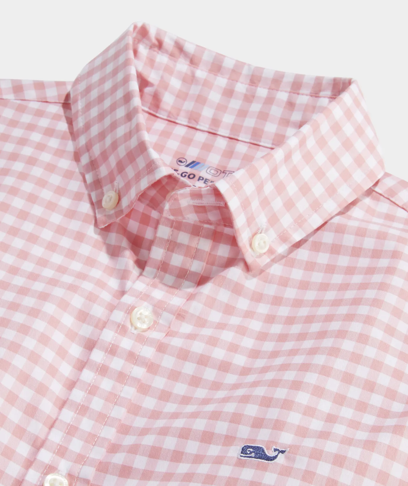 Vineyard Vines Boys' On-The-Go brrrº Gingham Shirt Cypress Store