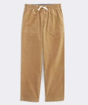 Vineyard Vines Boys' On-The-Go Canvas 5-Pocket Pants Cypress Clearance