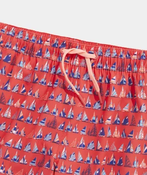 Vineyard Vines Boys' Printed Chappy Trunks AbstrctSailChppyWt Discount