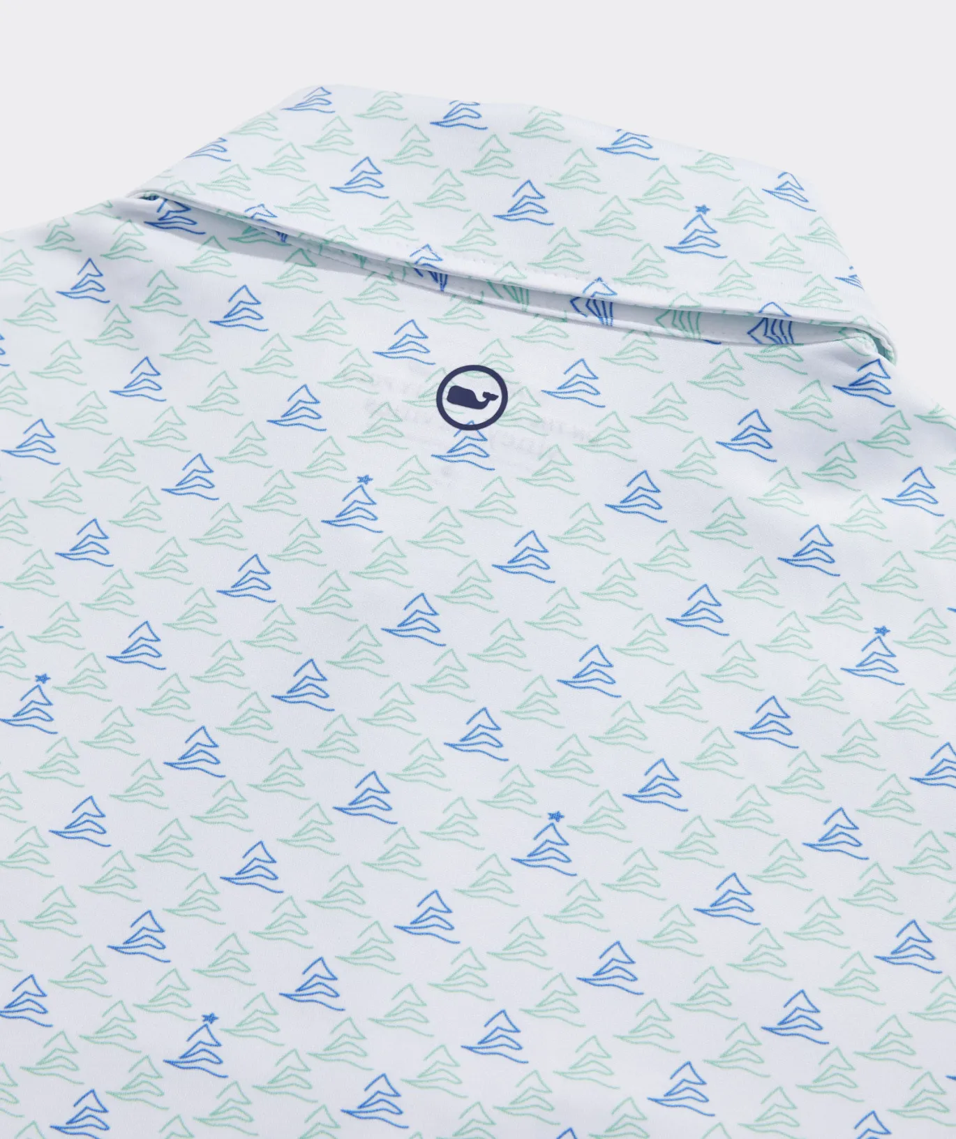 Vineyard Vines Boys' Printed Sankaty Polo Tuna - Hull Blue Flash Sale