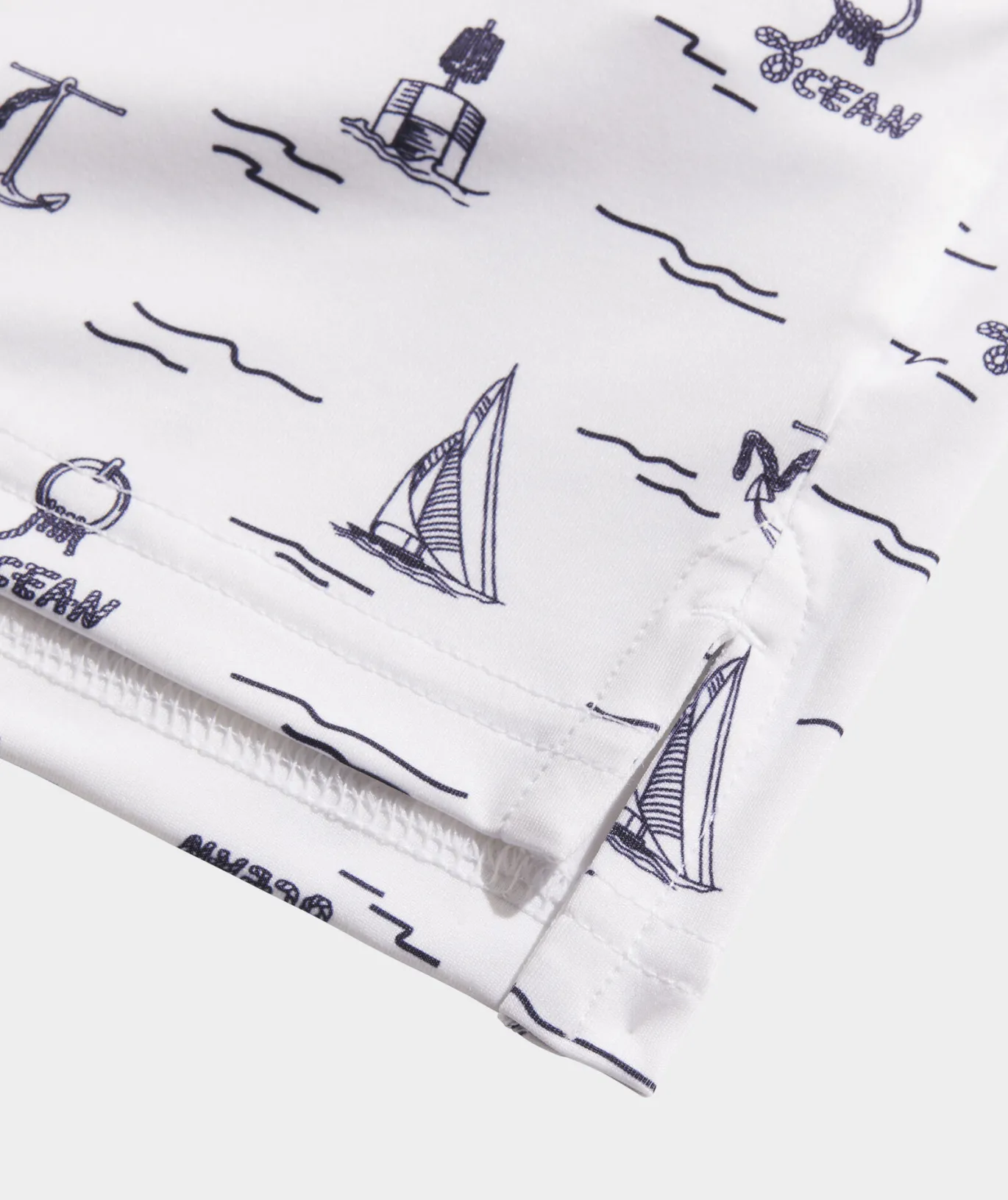 Vineyard Vines Boys' Printed Sankaty Polo Sea Icons - White Cap Outlet