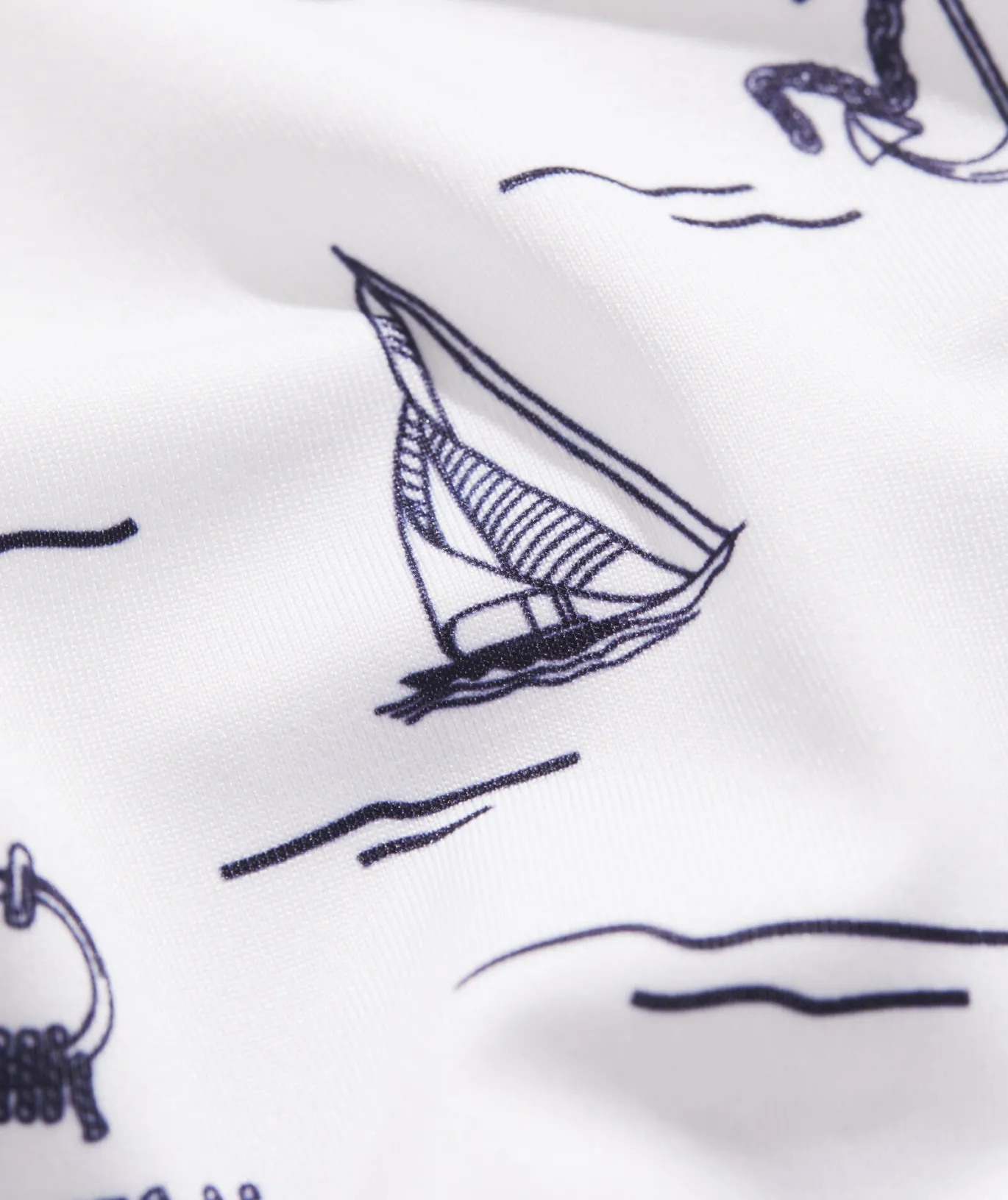 Vineyard Vines Boys' Printed Sankaty Polo Sea Icons - White Cap Outlet