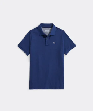 Vineyard Vines Boys' Rugby Shirt Aqua Ocean Online