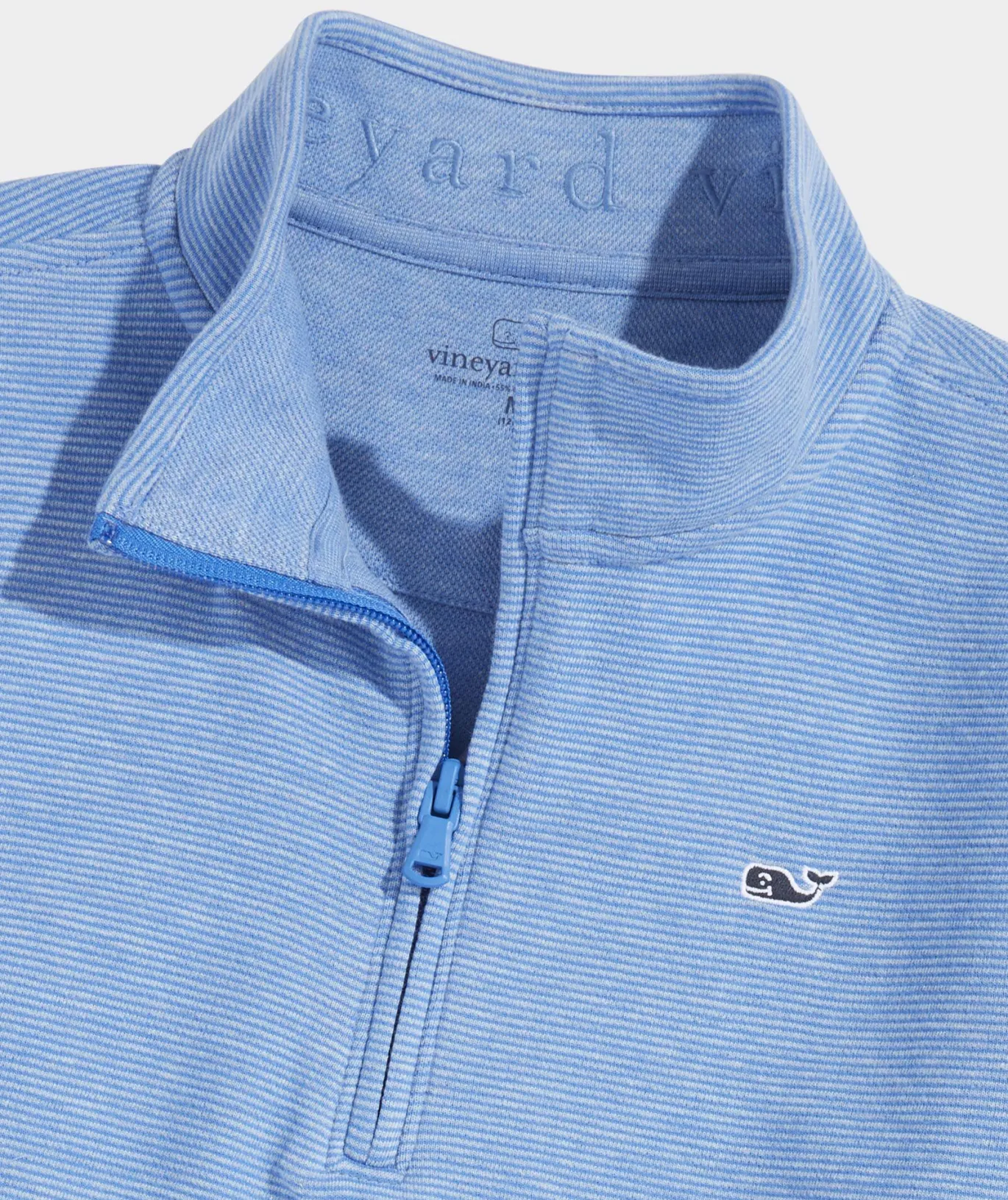 Vineyard Vines Boys' Saltwater Quarter-Zip Aqua Ocean Outlet