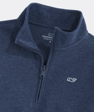 Vineyard Vines Boys' Saltwater Quarter-Zip Ski Geo Boys Wht Cp Cheap