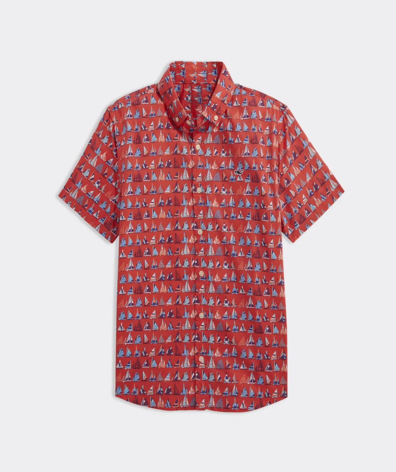 Vineyard Vines Boys' Stretch Flannel Check Shirt Chk Sailors Red Cheap