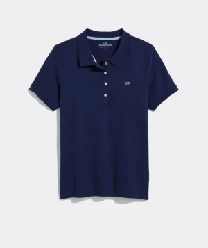 Vineyard Vines Breton Stripe Heritage Polo Hull Blue Flash Sale