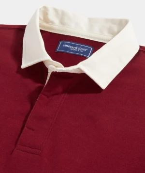 Vineyard Vines Cotton Rugby Shirt Sangria Fashion