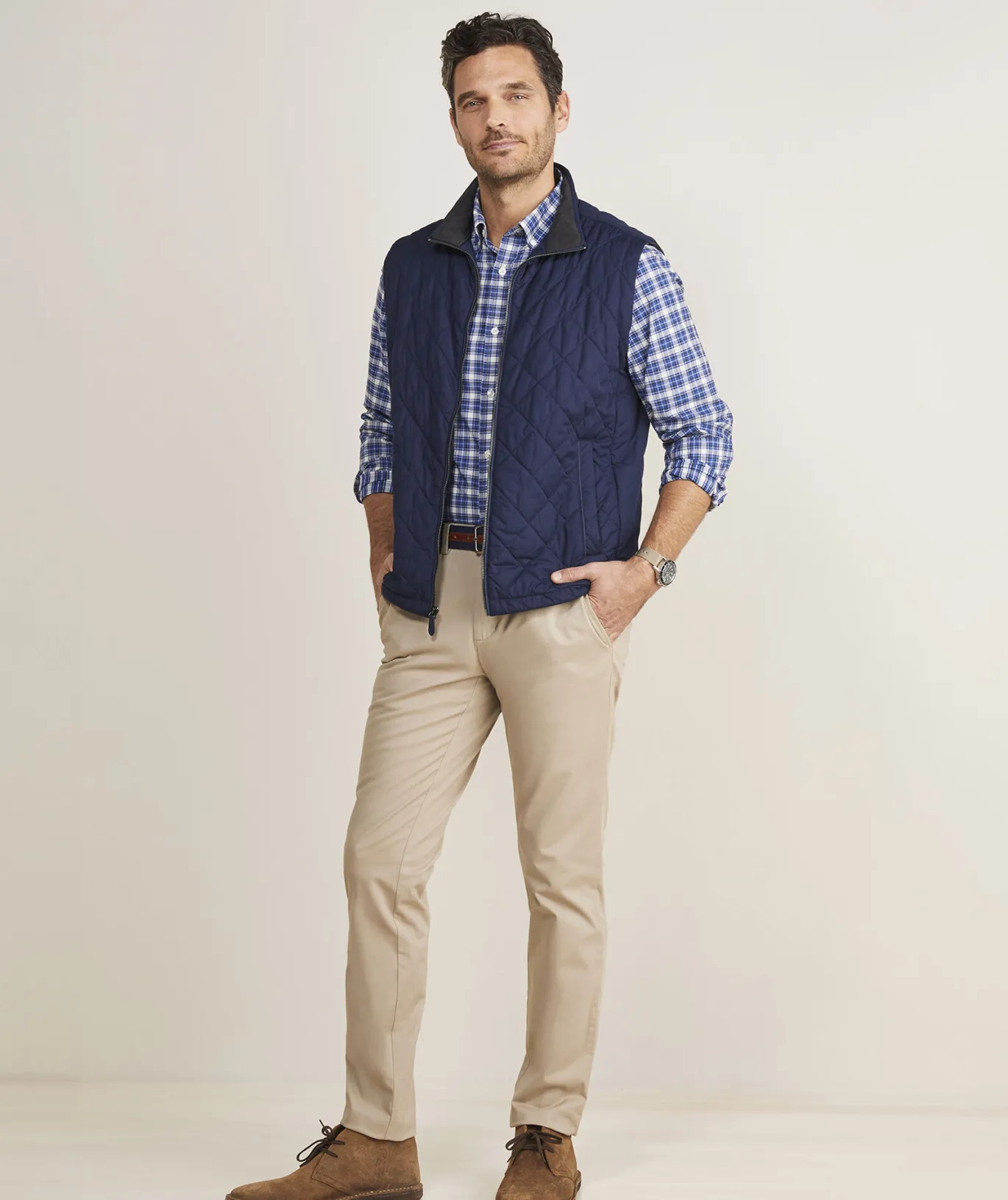 Vineyard Vines Dorset Quilted Vest Nautical Navy Online
