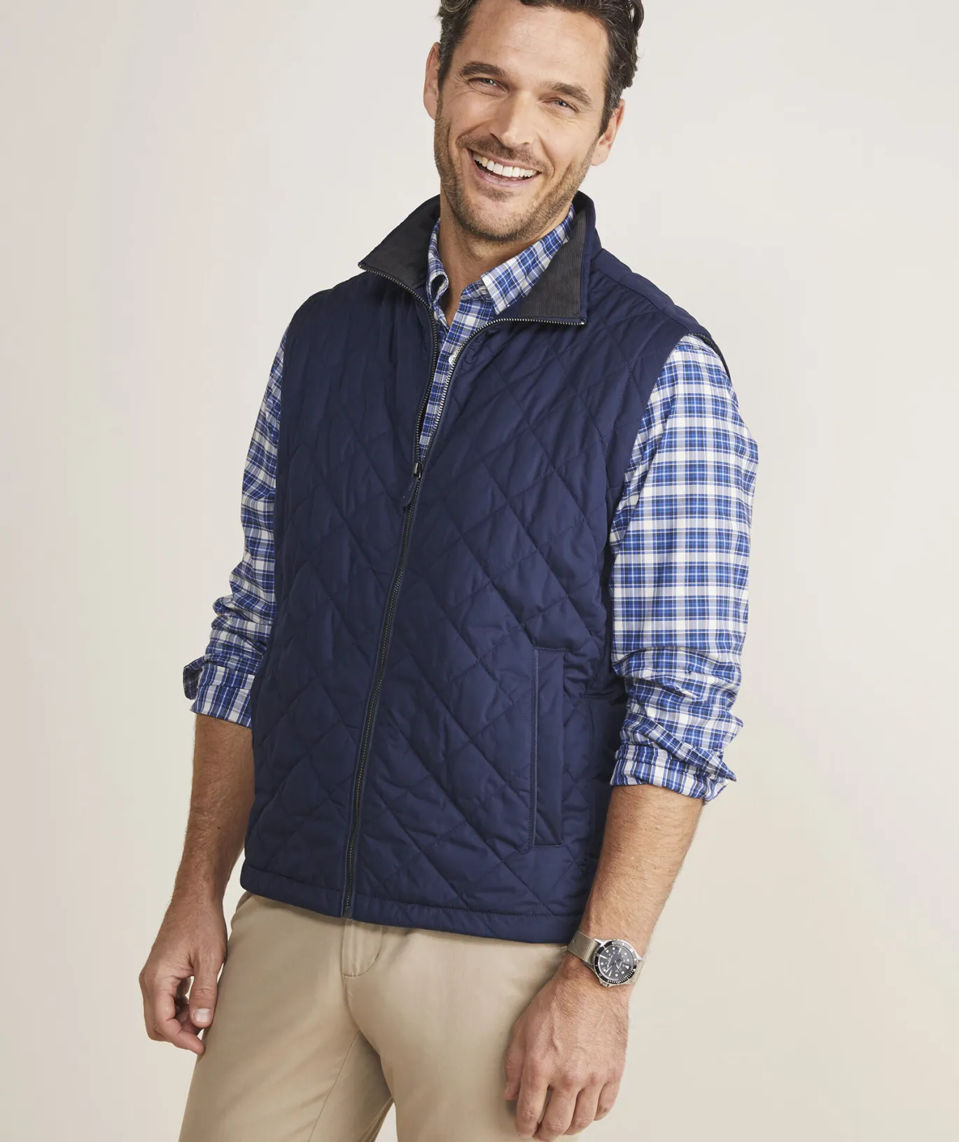 Vineyard Vines Dorset Quilted Vest Nautical Navy Online