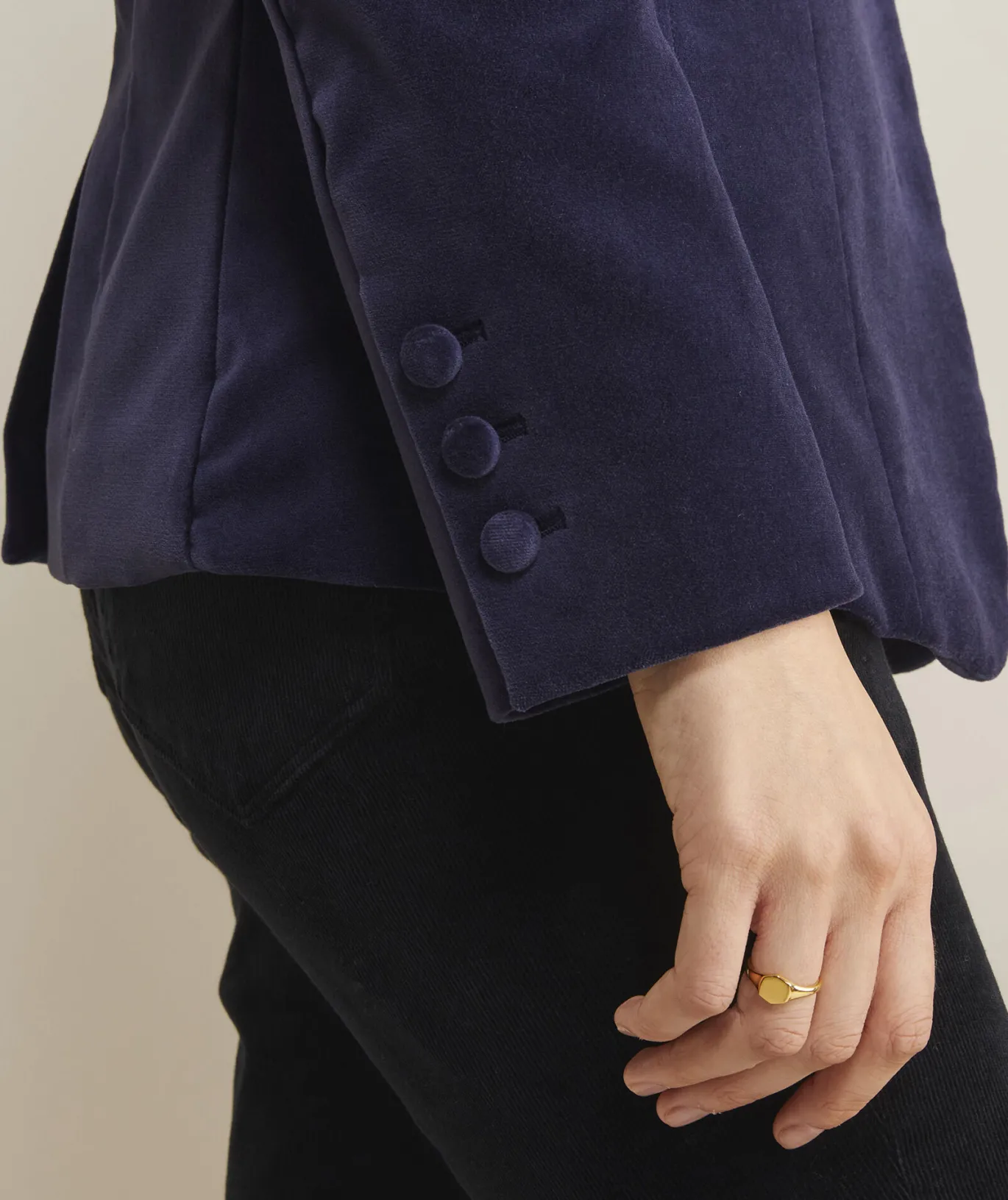Vineyard Vines Embroidered Velvet Blazer Jet Black Clearance