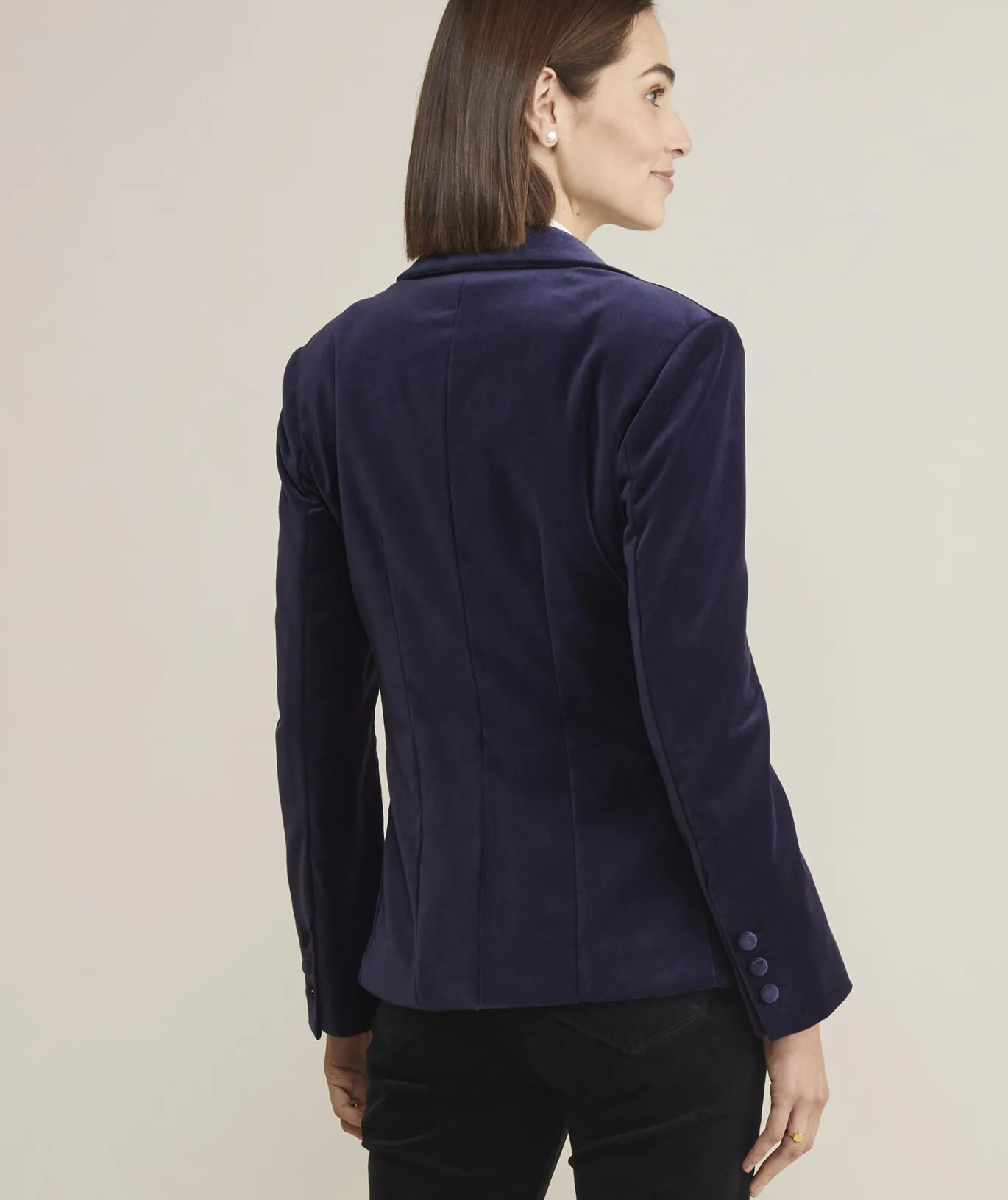 Vineyard Vines Embroidered Velvet Blazer Jet Black Clearance