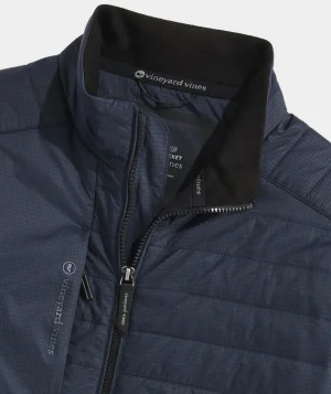Vineyard Vines Fairhaven Golf Jacket Htooth - Jet Black Shop