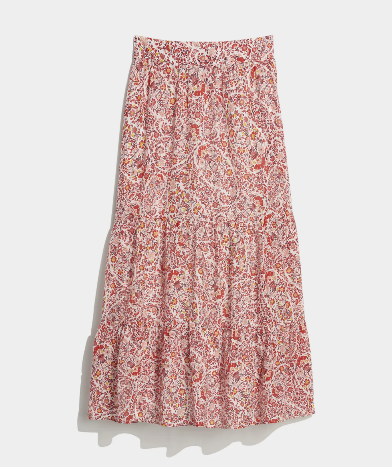 Vineyard Vines Fenwick Paisley Cotton Silk Maxi Paisley -Marshmallow Best Sale