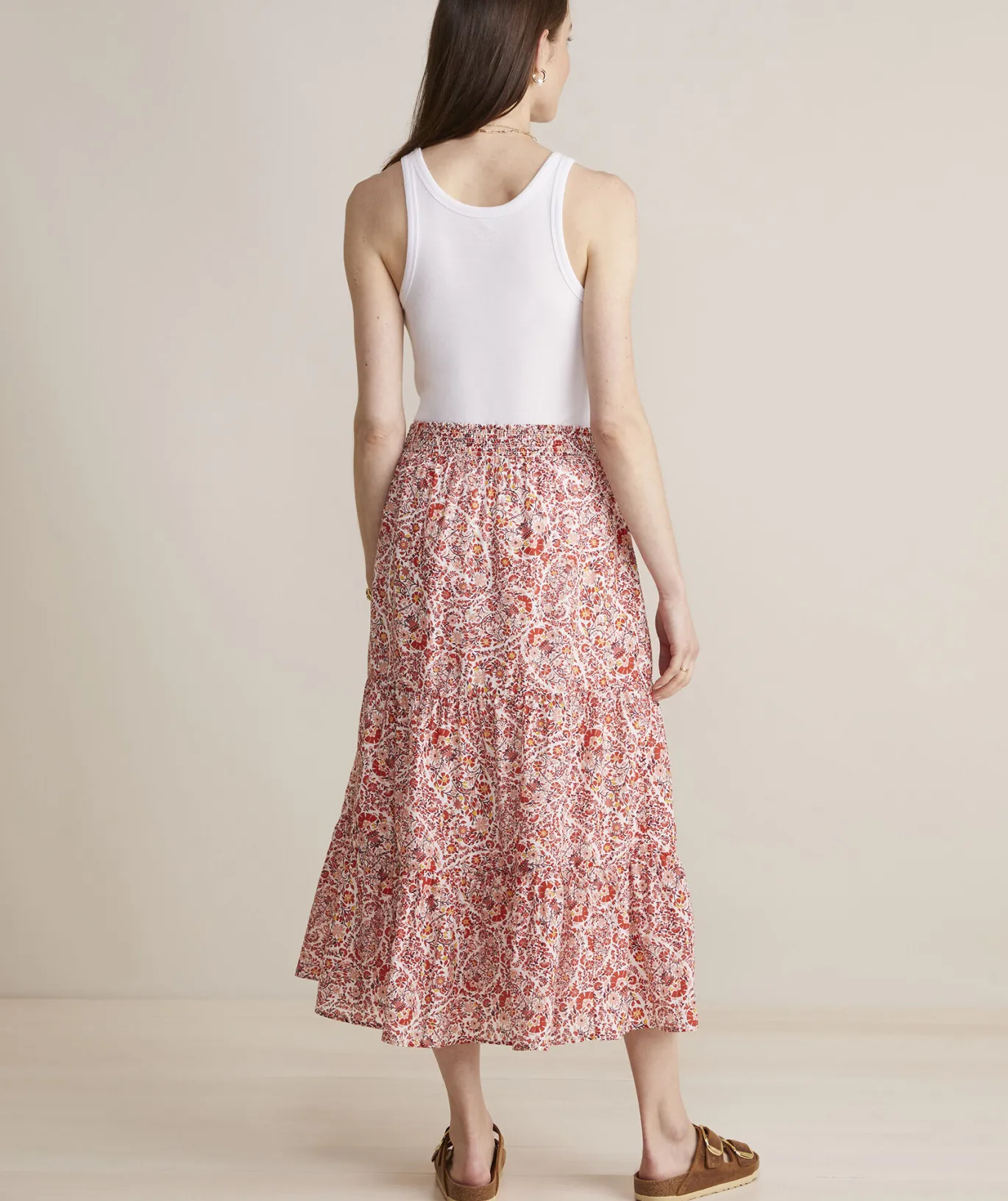 Vineyard Vines Fenwick Paisley Cotton Silk Maxi Paisley -Marshmallow Best Sale