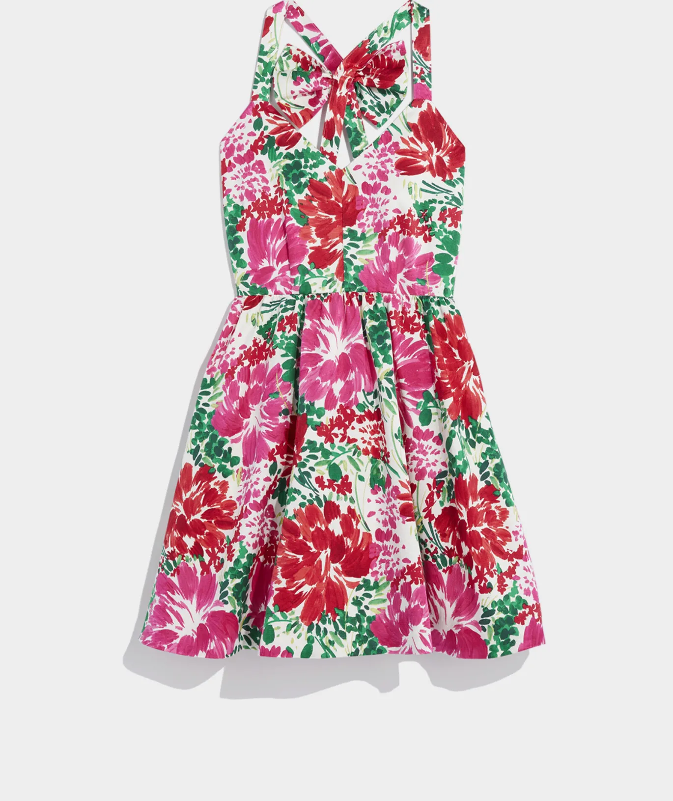 Vineyard Vines Fit & Flare Mini Dress Brush Floral - Marsh Sale