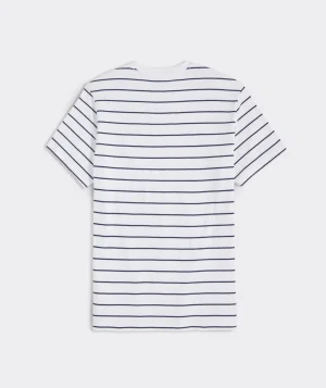 Vineyard Vines Foredeck Striped Short-Sleeve Tee FD Stripe - White Shop