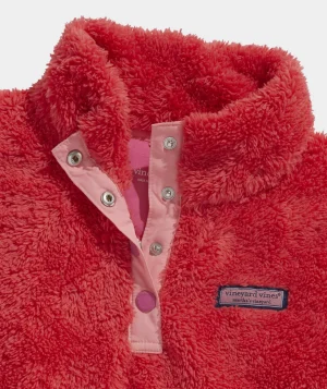 Vineyard Vines Girls' Color Block Full-Zip SuperShep™ Toasted Almond Best Sale