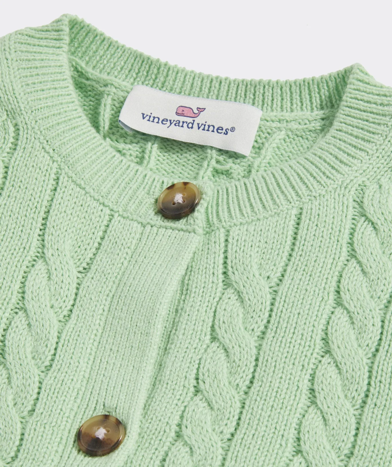 Vineyard Vines Girls' Family Fair Isle Cardigan Sweater Strawberry Cream Hot