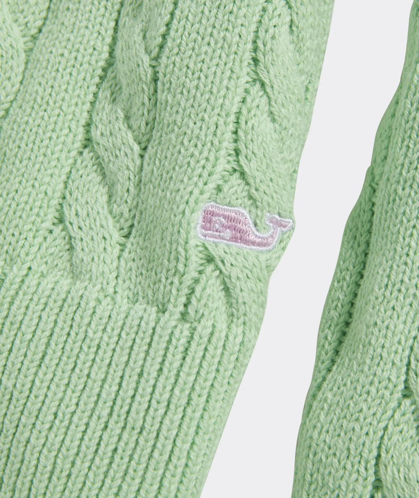 Vineyard Vines Girls' Family Fair Isle Cardigan Sweater Strawberry Cream Hot