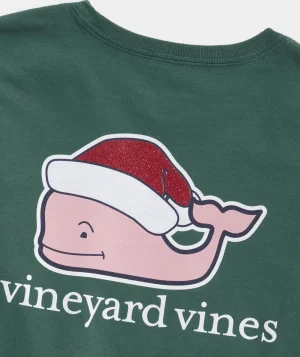 Vineyard Vines Girls' Hanukkah Icons Long-Sleeve Pocket Tee Jake Blue Flash Sale