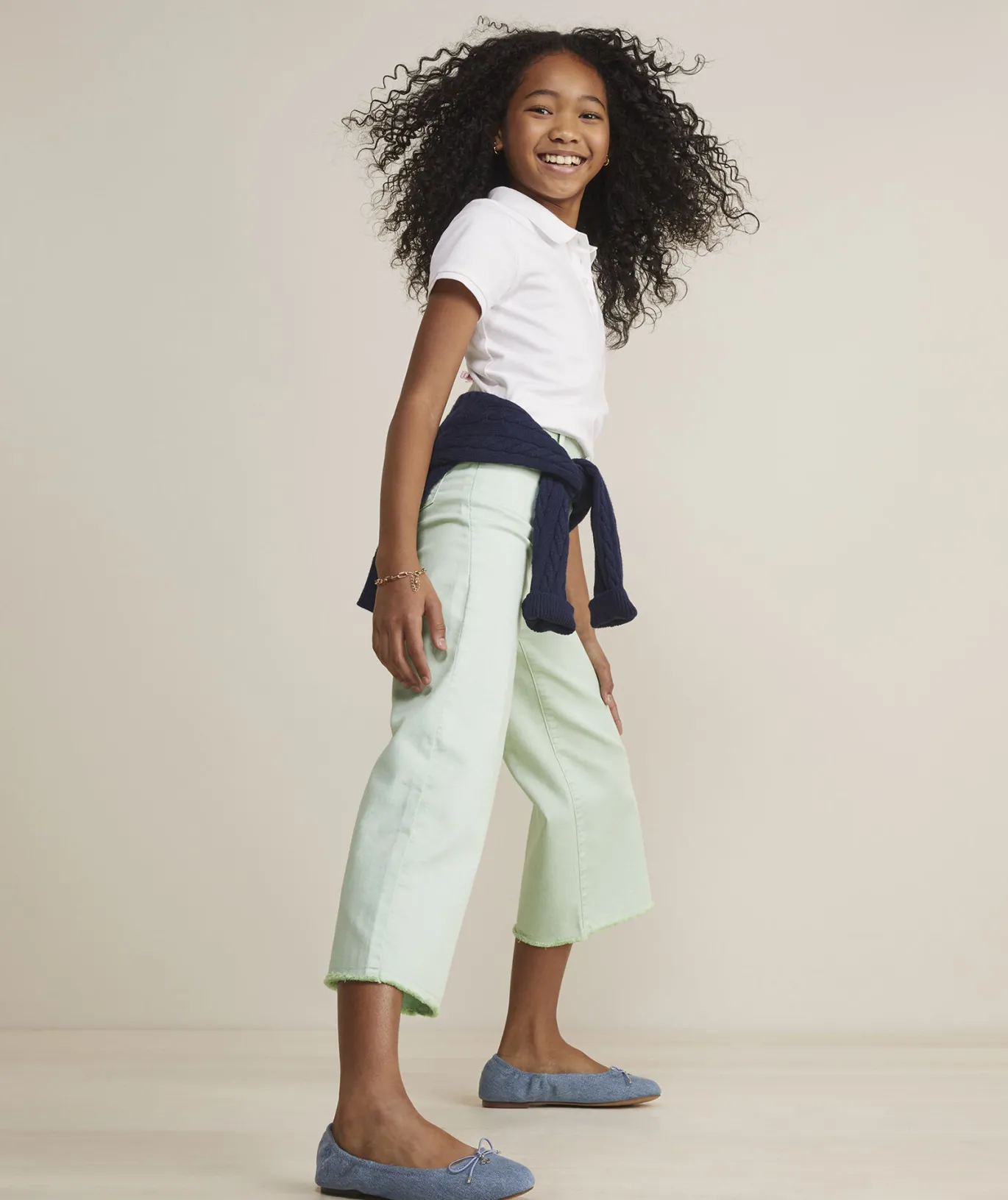 Vineyard Vines Girls' Kick Flare Corduroy Pants Dahlia Outlet
