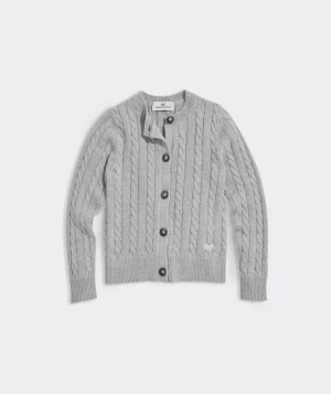 Vineyard Vines Girls' Lobster Intarsia Crewneck Sweater Nautical Navy Flash Sale